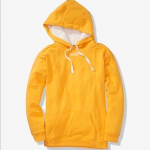 VS PINK Sherpa Lined Hood Campus Pullover